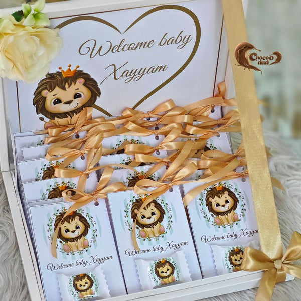 Little Prince Lion Design Chocolate Box – 50 Pieces Included