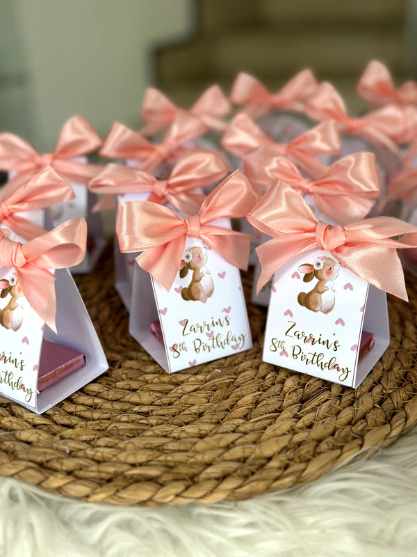 Boho Girl Shadow Box Bonbon Set — Pastel Baby Shower Display Gift — Chocoodad Baku