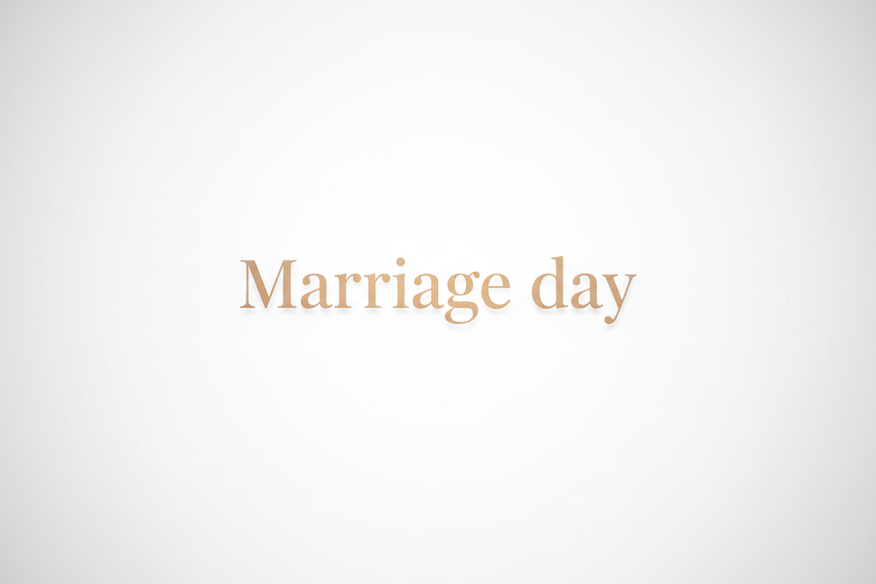 marriage day chocolate