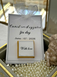 Engagement Favor Cards – Personalized Chocolate – Design 3 — Chocoodad Baku