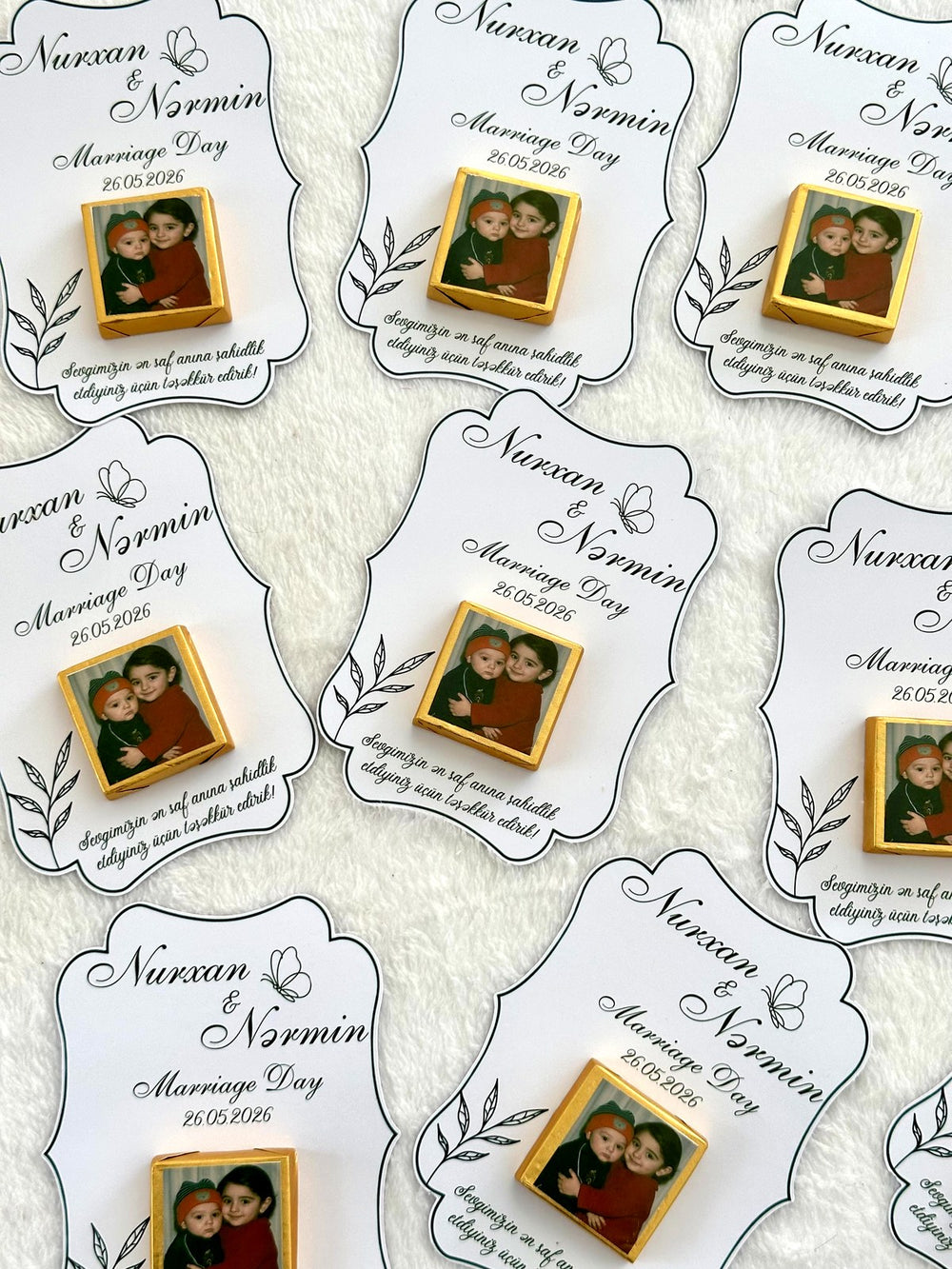 Wedding & Marriage Day Chocolate Cards – Personalized Chocolate — Chocoodad Baku