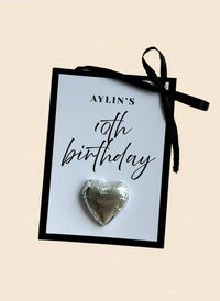 Heart Shaped Chocolate for 10th Birthday – Personalized Chocolate — Chocoodad Baku