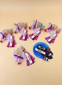 Spiderman 4th Birthday Favor Cards – Kinder Chocolate & Gifts attached — Chocoodad Baku