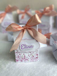 Floral Baby Welcome Baby Girl Mini Box – Personalized Chocolate — Chocoodad Baku