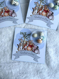 Winnie the Pooh 1st Birthday Favor Cards – Personalized Chocolate – Design 3 — Chocoodad Baku