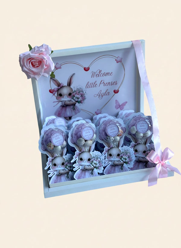 Princess Baby Welcome (20 Chocolate Cards in Box) — Chocoodad Baku