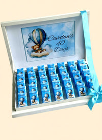 Teddy Bear Baby's 40-Day Baby (30 Chocolates & Box) – Personalized Chocolate Box — Chocoodad Baku