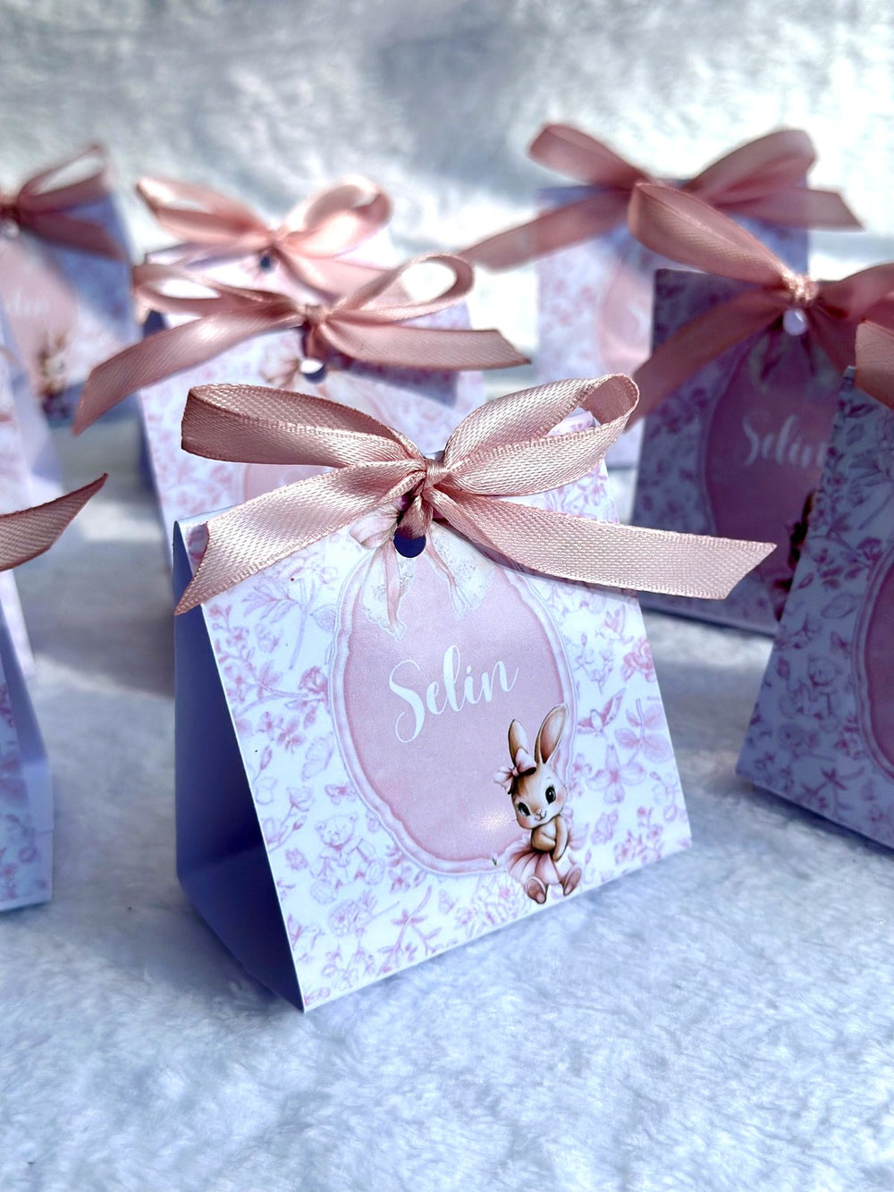 Bunny Baby Welcome Favor Cards – Personalized Chocolate — Chocoodad Baku