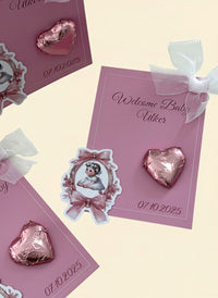 Baby Welcome Favor Cards – Personalized Chocolate — Chocoodad Baku