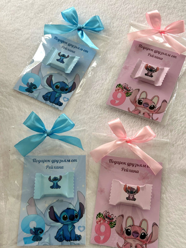 Lilo & Stitch Birthday Favor Cards – Personalized Chocolate — Chocoodad Baku