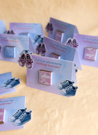 Baby Reveal Party Chocolate Favor Cards – Personalized Chocolate — Chocoodad Baku