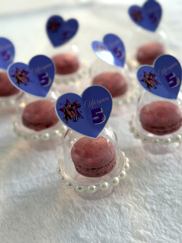 Personalized Macaroon Favors for Birthday Party — Chocoodad Baku