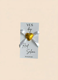 Engagement & Yes Day Chocolate Favor Cards – Personalized Chocolate — Chocoodad Baku