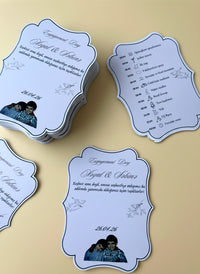 Floral Engagement Favor Cards — Chocoodad Baku