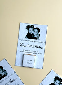 Wedding & Engagement Favor Cards with Photos – Personalized Chocolate — Chocoodad Baku