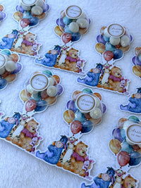 Winnie the Pooh 1st Birthday Favor Chocolate Cards – Personalized Chocolate — Chocoodad Baku
