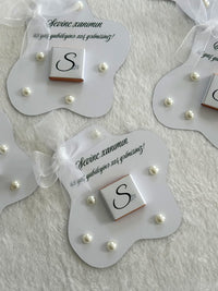 Heart Wedding Favor Cards – Personalized Chocolate — Chocoodad Baku
