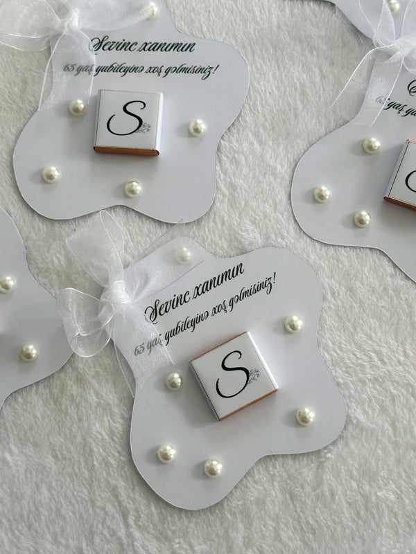 Heart Wedding Favor Cards – Personalized Chocolate — Chocoodad Baku