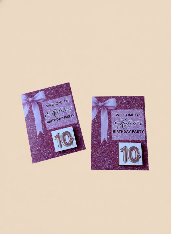 Birthday Favor Cards – Personalized Chocolate — Chocoodad Baku