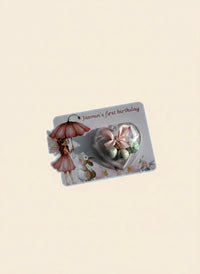 Bunny & Little Angel 1st Birthday Favor Cards – Personalized Chocolate — Chocoodad Baku