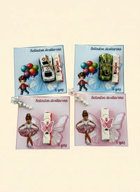 Butterfly 6th Birthday Favor Kinder Chocolate Cards – Car toy & Hair Pin included — Chocoodad Baku