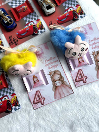 Lightning McQueen Birthday Favor Cards – Personalized Chocolate — Chocoodad Baku