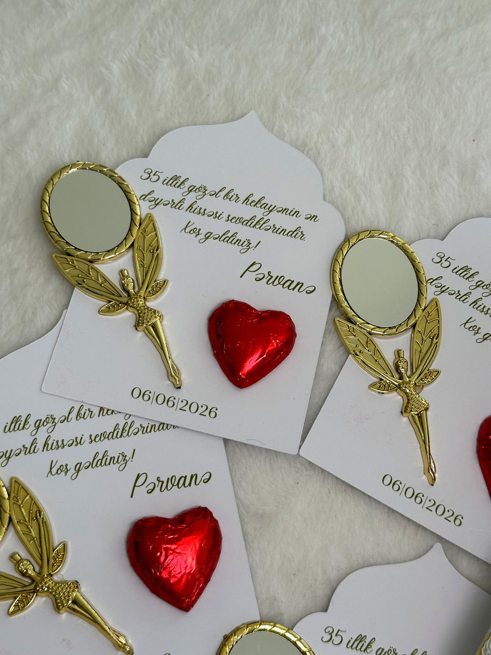 Henna Day Chocolate & Mirror Gift Favor Cards – Personalized Chocolate — Chocoodad Baku