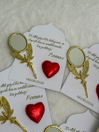 Henna Day Chocolate & Mirror Gift Favor Cards – Personalized Chocolate — Chocoodad Baku