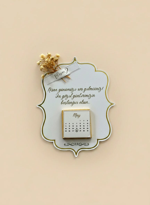 Dried Flower Engagement Favor Chocolate Cards – Personalized Chocolate — Chocoodad Baku