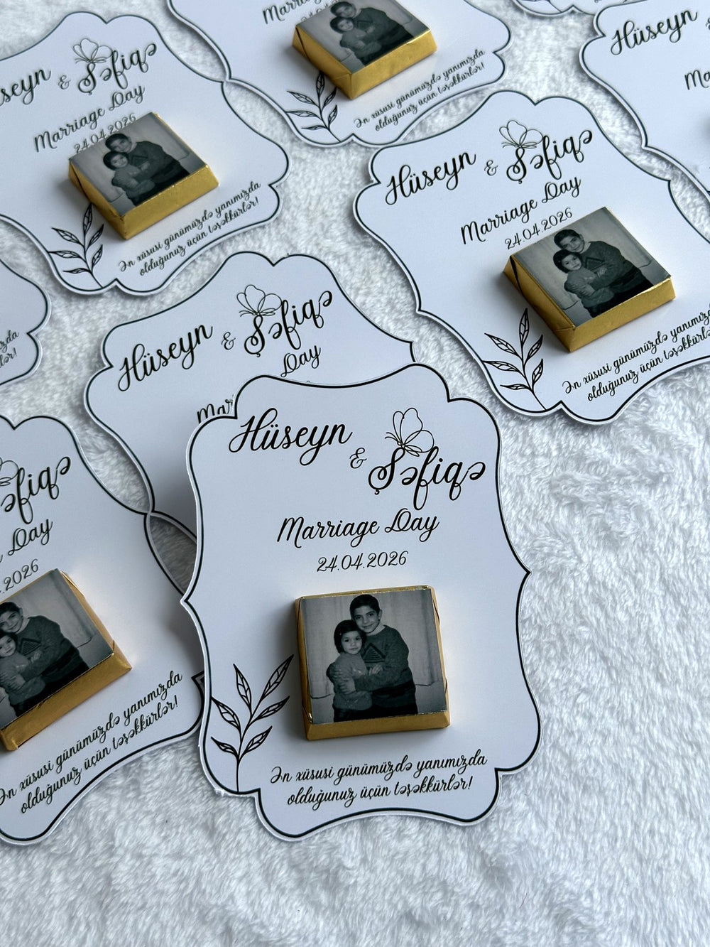 Floral Wedding & Marriage Day Chocolate Cards – Personalized Chocolate — Chocoodad Baku