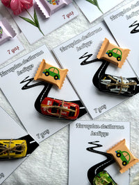 Race Car 7th Birthday Favor Cards – Personalized Chocolate — Chocoodad Baku