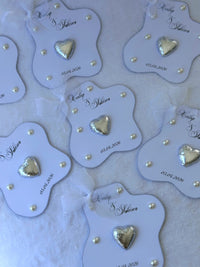 Engagement Chocolate Cards with Pearls – Personalized Engagement Chocolate — Chocoodad Baku