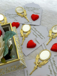 Henna Day Chocolate & Mirror Gift Favor Cards – Personalized Chocolate — Chocoodad Baku