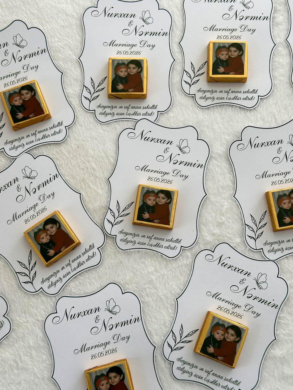 Wedding & Marriage Day Chocolate Cards – Personalized Chocolate — Chocoodad Baku