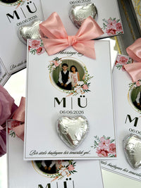 Engagement Favor Chocolate Cards – Personalized Chocolate — Chocoodad Baku