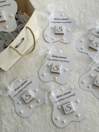 Heart Wedding Favor Cards – Personalized Chocolate — Chocoodad Baku