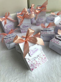 Floral Baby Welcome Baby Girl Mini Box – Personalized Chocolate — Chocoodad Baku