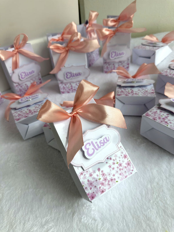 Floral Baby Welcome Baby Girl Mini Box – Personalized Chocolate — Chocoodad Baku