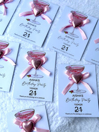 21st Birthday Favor Chocolate Cards – Personalized Chocolate — Chocoodad Baku