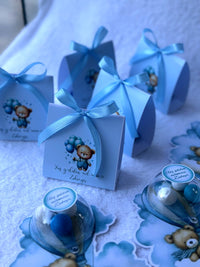 Teddy Bear & Hot Air Balloon Baby Welcome Mini Box – Personalized Chocolate — Chocoodad Baku