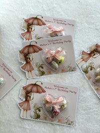 1st Birthday Favor Cards – Personalized Chocolate — Chocoodad Baku