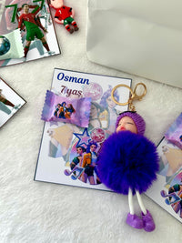 Football & Ronaldo 7th Birthday Favor Cards with Gifts attached – Personalized Chocolate — Chocoodad Baku