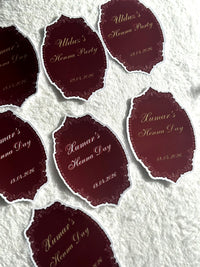 Henna Night Favor Cards — Chocoodad Baku