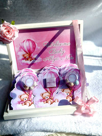Teddy Bear Baby Welcome (20 Chocolate Cards in Box) — Chocoodad Baku