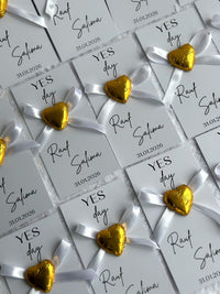 Engagement & Yes Day Chocolate Favor Cards – Personalized Chocolate — Chocoodad Baku