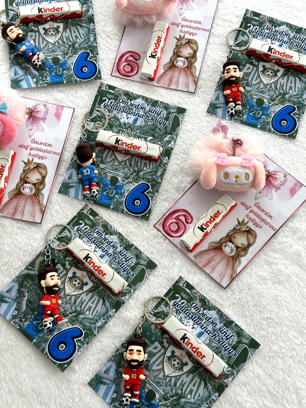 Spiderman & Princess 6th Birthday Favor Cards with Gifts attached – Kinder Chocolate — Chocoodad Baku