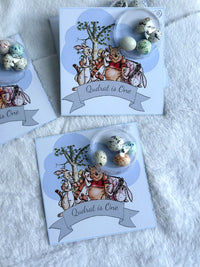 Winnie the Pooh 1st Birthday Favor Cards – Personalized Chocolate – Design 3 — Chocoodad Baku