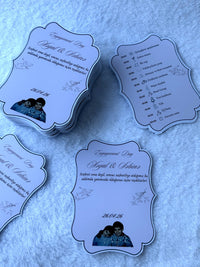Floral Engagement Favor Cards — Chocoodad Baku