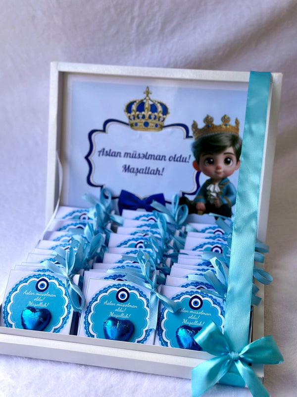 Sünnət Favor Card & Box – Personalized Chocolate — Chocoodad Baku