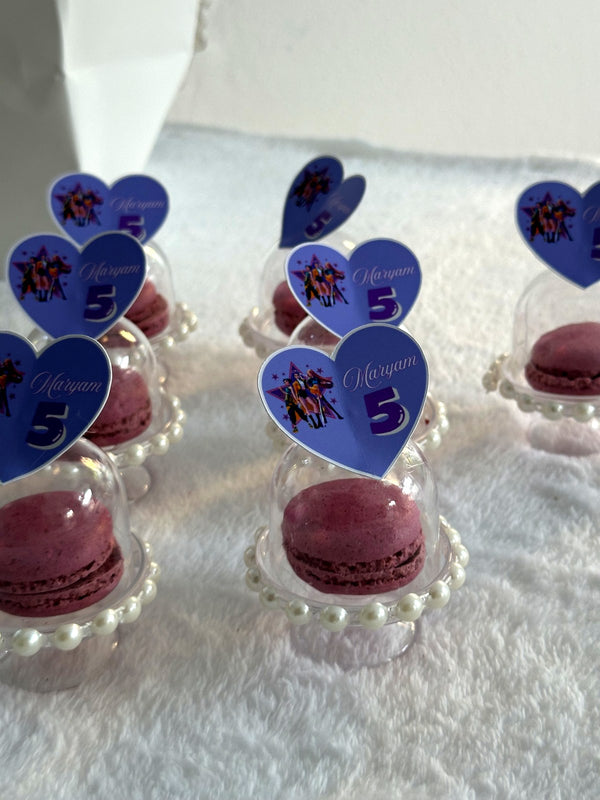 Personalized Macaroon Favors for Birthday Party — Chocoodad Baku